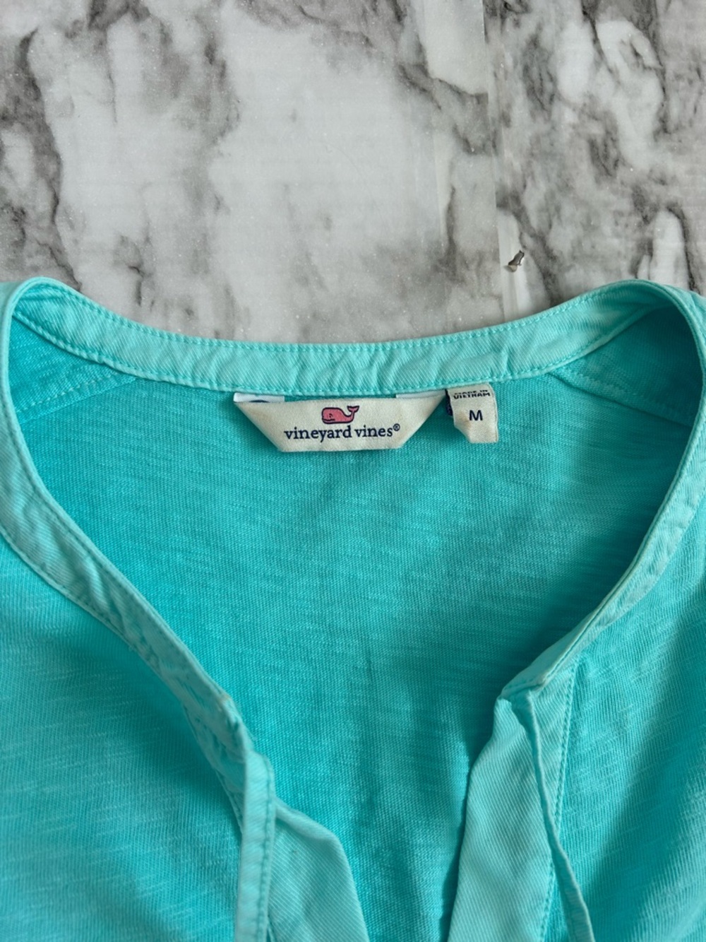 Vineyard Vines | women’s size medium turquoise Dress with tassels - Picture 3 of 8